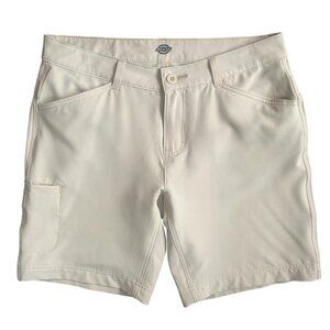 Dickies Women's Stretch Performance Shorts Temp-IQ Quick Dry Color Stone Size 8